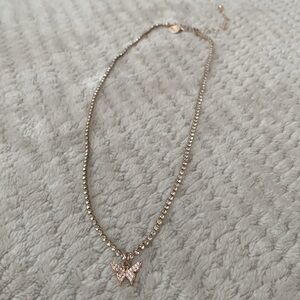 Elegant Gold Butterfly Necklace